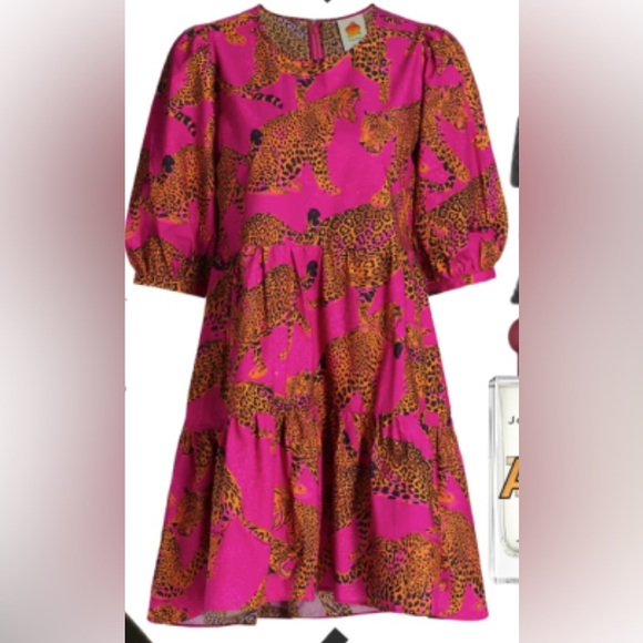 FARM Rio Dresses & Skirts - ARTSY LEOPARDS TIERED MINI DRESS